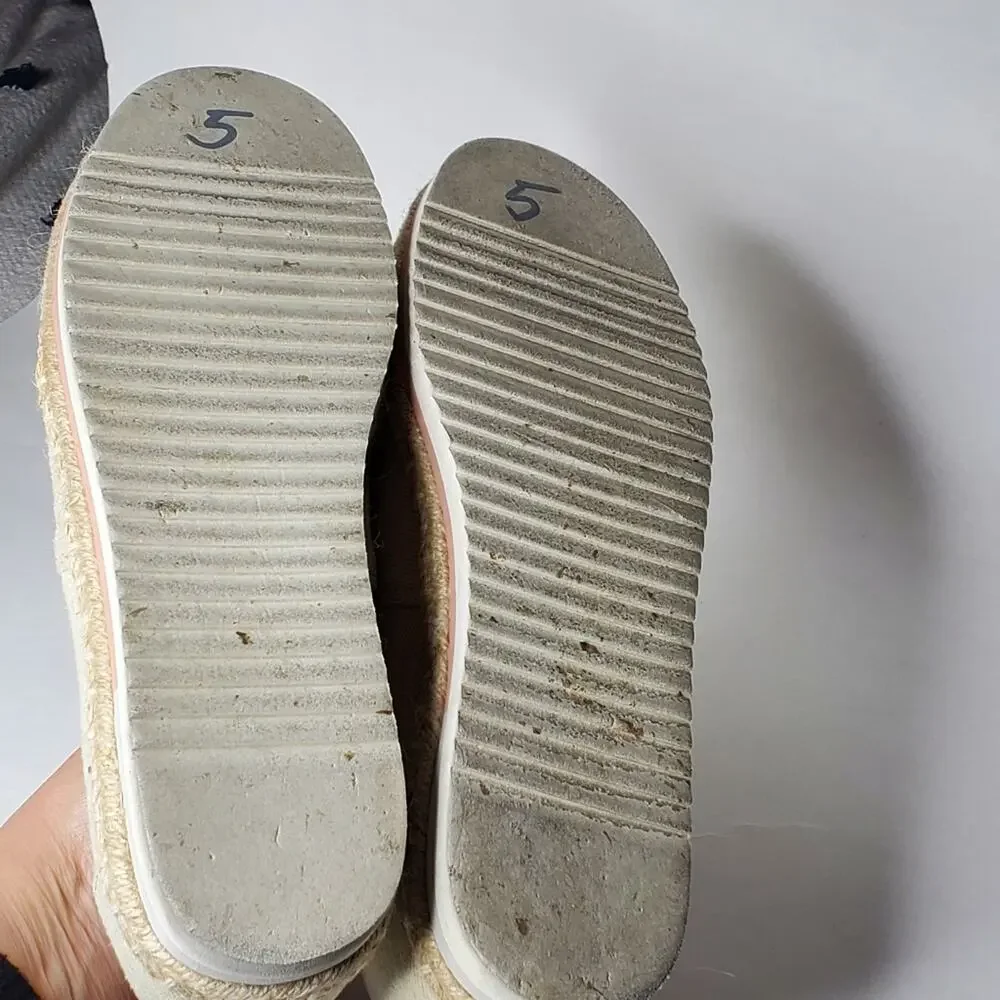 Toms Women's Alpargata Platform Espadrille Slip on Casual shoes Size 10